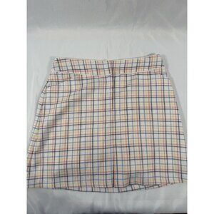 Tail White Label performance golf skort featuring a plaid design Size 6